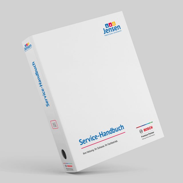 Print-Referenz Jensen GmbH – Heizung Sanitär Klima, Geschäftsausstattung