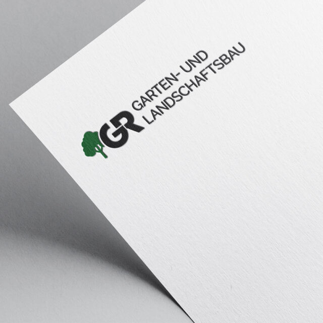 Logo- und Design-Referenz GR Garten- und Landschaftsbau