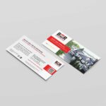 Mockup des Google-Bewertungsflyer von Beer Bedachung